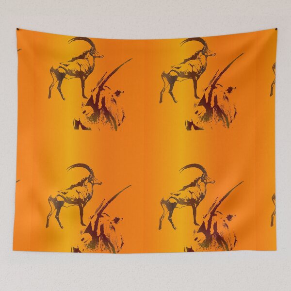 Item preview, GEMSBUCK (ORYX GAZELLA) KALAHARI DESERT designed and sold by johnnyssandart.