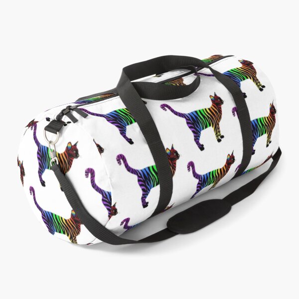 Item preview, Black and Rainbow Striped Pride Cat designed and sold by Deborah Camp.