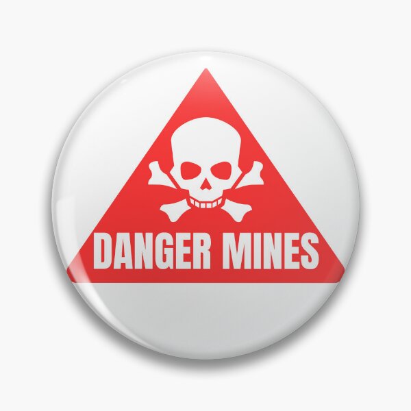 Item preview, Danger Mines Warning Sign Support Deminers designed and sold by Guess4best.