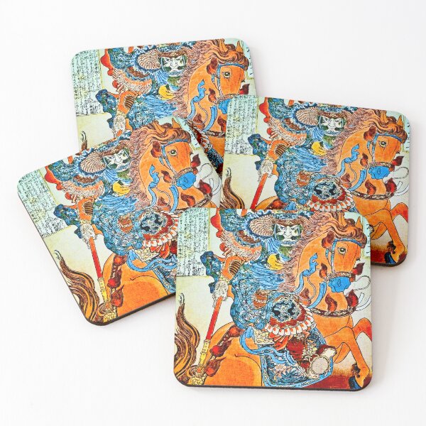 Item preview, Samurai on Rearing Horse Ukiyo designed and sold by Daruma786.