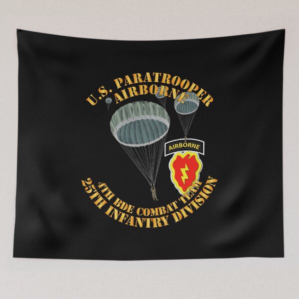 Item preview, US Paratrooper - 4th Bde Cbt Tm - 25th Infantry Div designed and sold by Military Insignia Products.