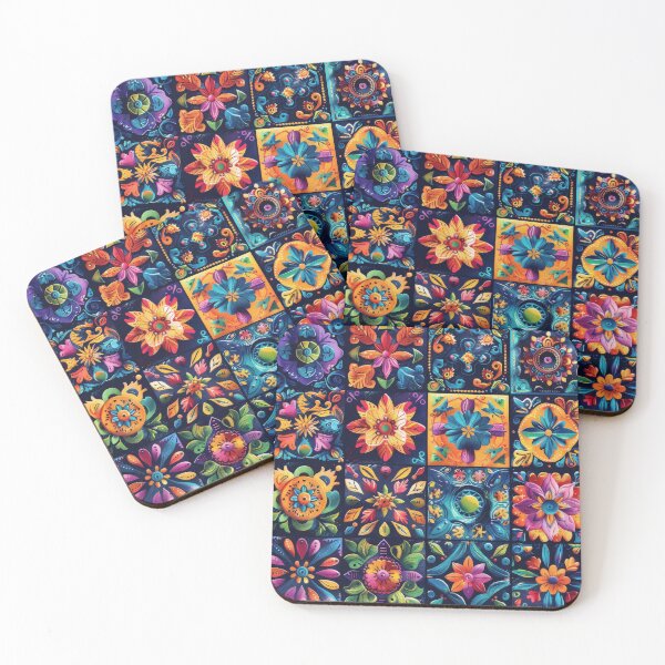 Item preview, Colorful Floral Tile Mosaic Design in Mexico designed and sold by brandway.