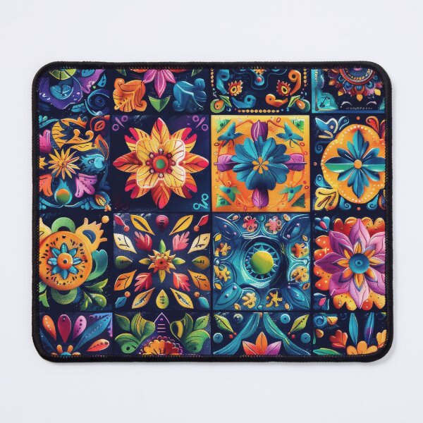 Item preview, Colorful Floral Tile Mosaic Design in Mexico designed and sold by brandway.