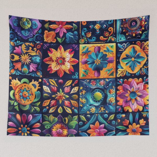 Item preview, Colorful Floral Tile Mosaic Design in Mexico designed and sold by brandway.