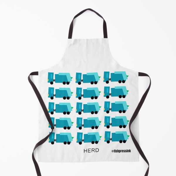 Item preview, Herd - bin lorry (garbage truck) blue theme v1 designed and sold by fishpressink.