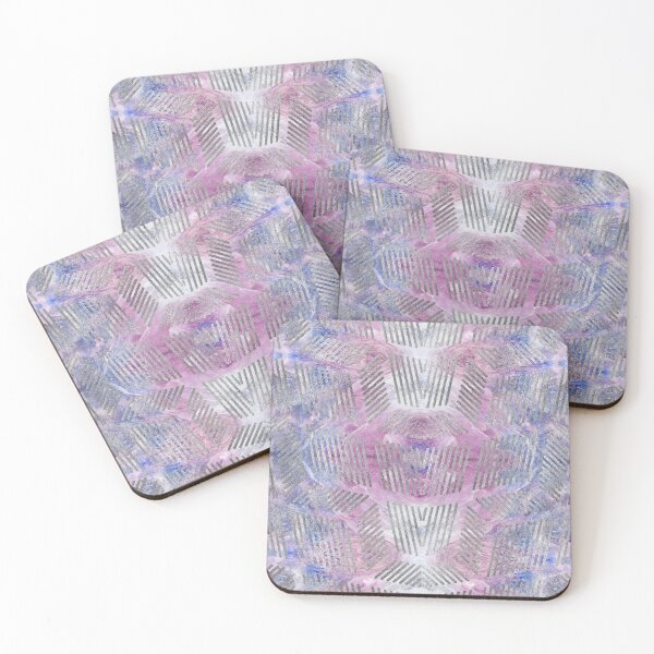 Item preview, Silver pattern on Charoite mineral texture designed and sold by Nartissima.