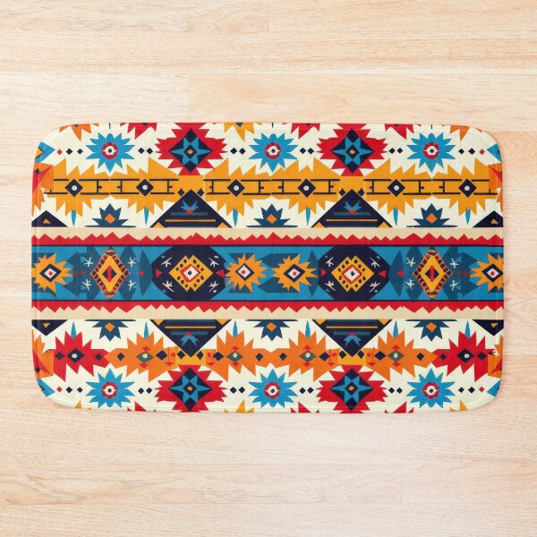 Item preview, Colorful Geometric Pattern With Red, Blue, and Yellow Shapes designed and sold by brandway.
