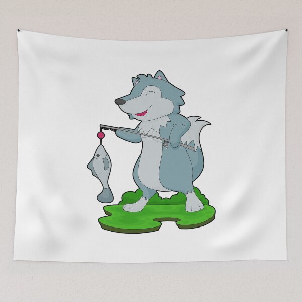 Item preview, Wolf Fisher Fishing rod Fishing designed and sold by Snabdesign84.