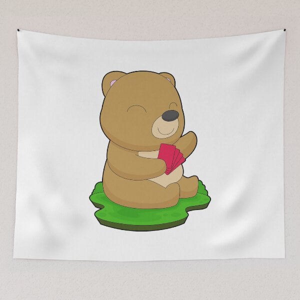 Item preview, Bear Poker Poker cards Card game designed and sold by Snabdesign84.