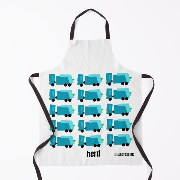Item preview, Herd - bin lorry (garbage truck) blue theme v2 designed and sold by fishpressink.