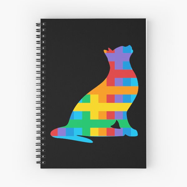 Item preview, Colored cat silhouette designed and sold by BandiRock.