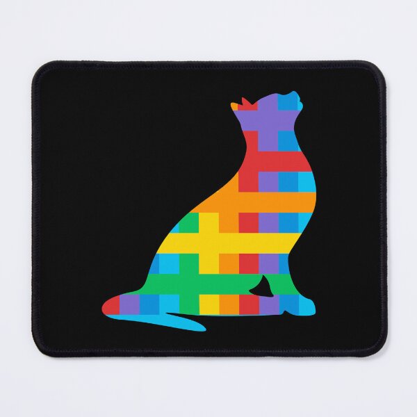 Item preview, Colored cat silhouette designed and sold by BandiRock.