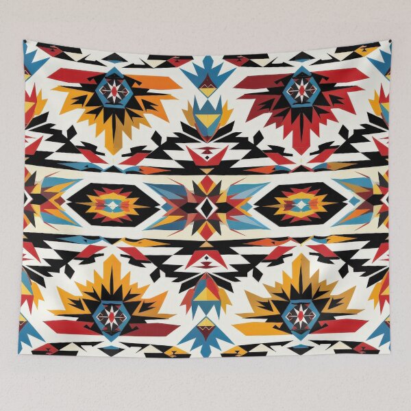 Item preview, Vibrant Native American Geometric Pattern Design designed and sold by brandway.