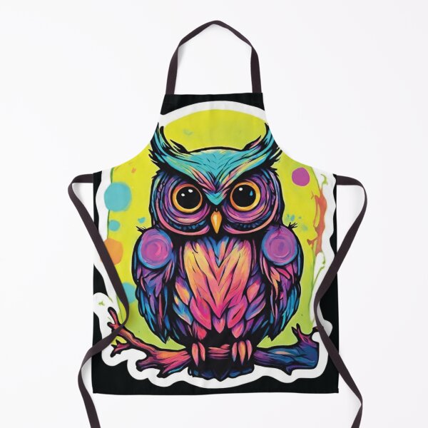 Item preview, Vibrant Psychedelic Owl Art designed and sold by FrininOpjohn.