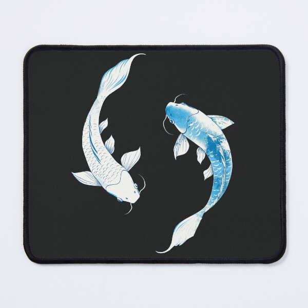 Item preview, Yin&Yang Koi White And Blue designed and sold by xiao xuans.