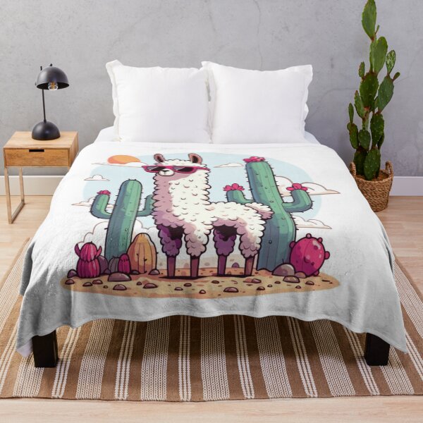 Item preview, Cool Llama in Desert with Cacti designed and sold by FrininOpjohn.
