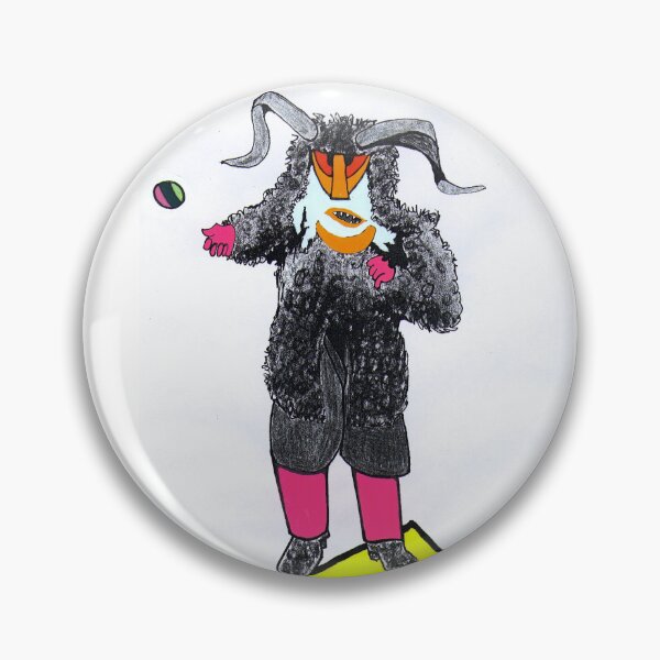 Item preview, Colorful pencil drawing yeti juggler monster  designed and sold by Carré Comme Orange.