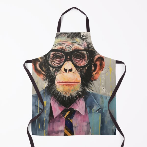 Item preview, Chimpancé con gafas designed and sold by whitecat23.