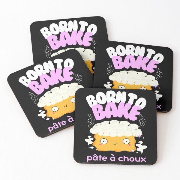 Item preview, Born To Bake Cute Kawaii Choux Puff designed and sold by Renata Illustrata.