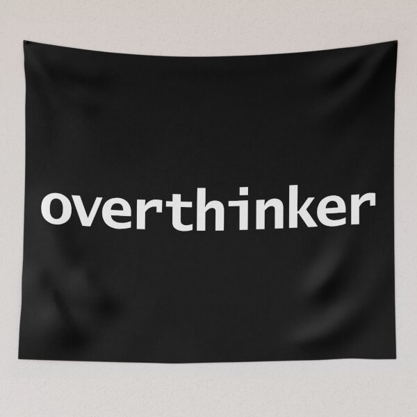 Item preview, Overthinker Funny Typography  designed and sold by ellenhenry.