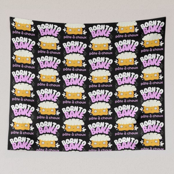 Item preview, Born To Bake Cute Kawaii Choux Puff designed and sold by Renata Illustrata.