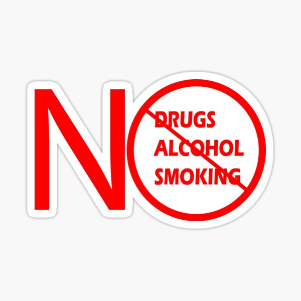 Item preview, No Drugs Alcohol Smoking designed and sold by DivineTrident.