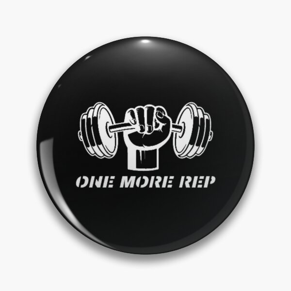 Item preview, gym motivation words "one more repetition" designed and sold by Anas Zahri.