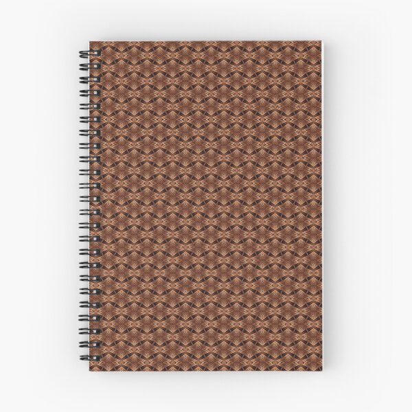 Item preview, A seamless pattern with digital art of leather, symmetrical geometric patterns in brown and copper foil: Art Deco designed and sold by OwlWorks.