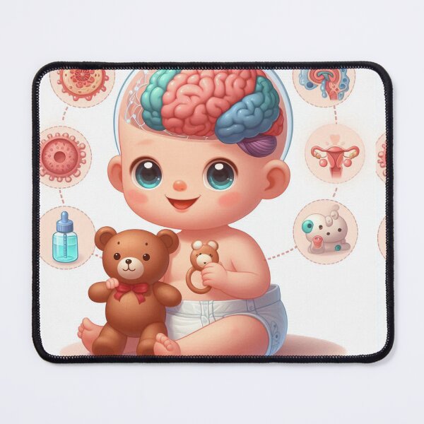 Item preview, Baby Brain Anatomy Art designed and sold by Sadia Jannat.
