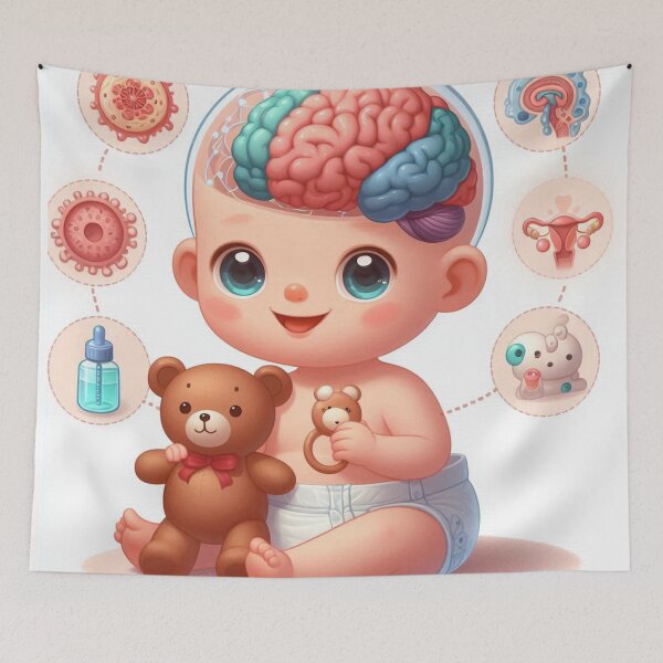 Item preview, Baby Brain Anatomy Art designed and sold by Sadia  Jannat.