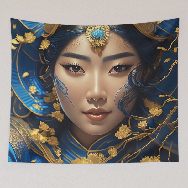 Item preview, Asian Goddess Portrait n°17 designed and sold by Grafik-Ai-Art.