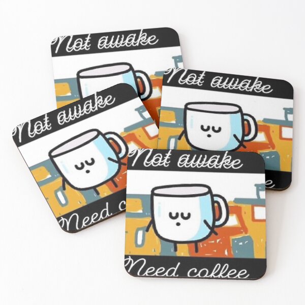 Item preview, Not awake need coffee designed and sold by Tonyasartprints.