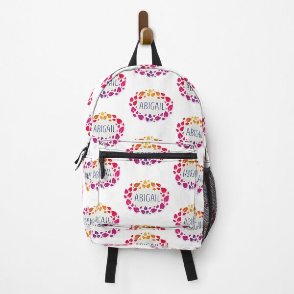 Item preview, Abigail name surrounded by colorful leaves designed and sold by 0ut0fSpace.