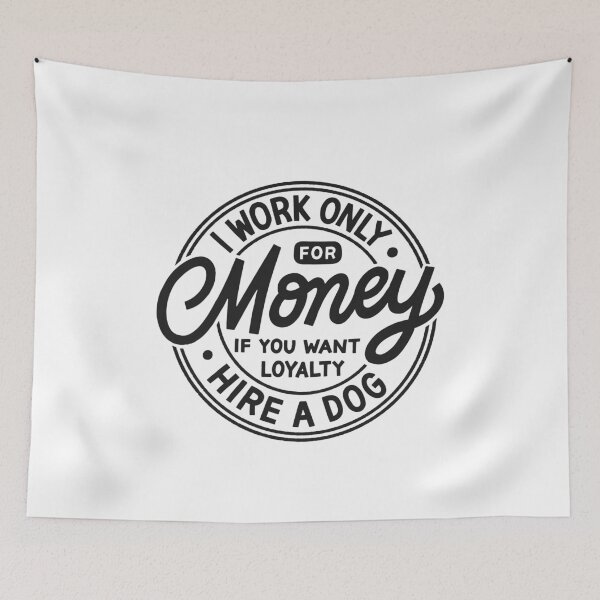 Item preview, Funny Employee I Work Only For Money designed and sold by Zagach Letters.