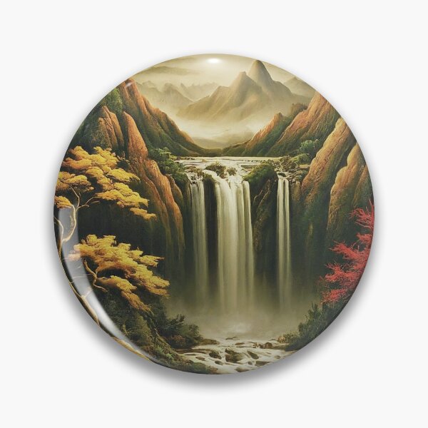 Item preview, Serene Japanese Waterfall designed and sold by kyxur.