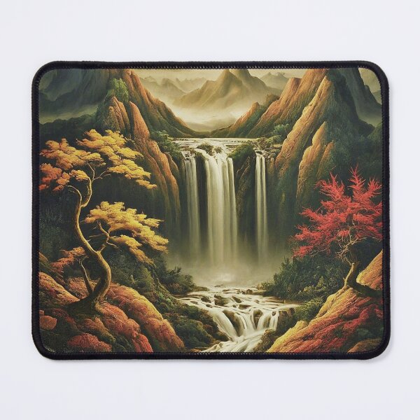 Item preview, Serene Japanese Waterfall designed and sold by kyxur.