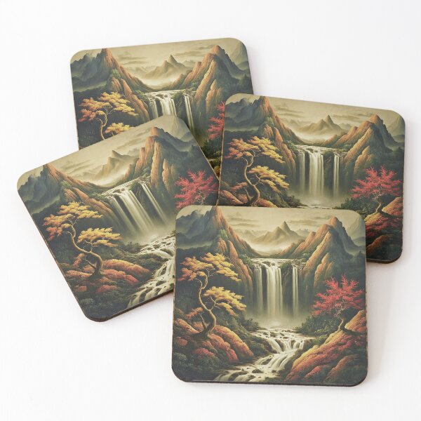 Item preview, Serene Japanese Waterfall designed and sold by kyxur.