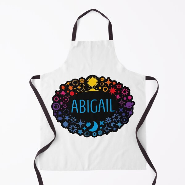 Item preview, Abigail name surrounded by colorful stars designed and sold by 0ut0fSpace.