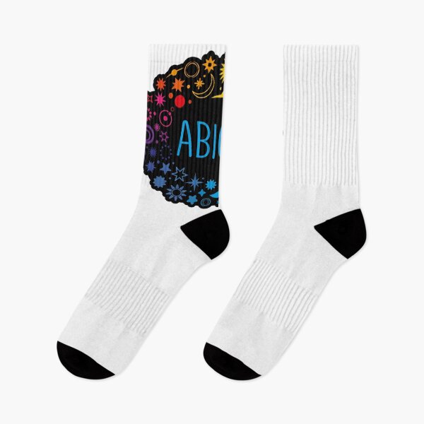 Item preview, Abigail name surrounded by colorful stars designed and sold by 0ut0fSpace.