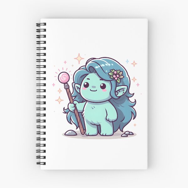 Item preview, Kawaii Enchanting Troll With Magic Wand designed and sold by CanvasCutie.