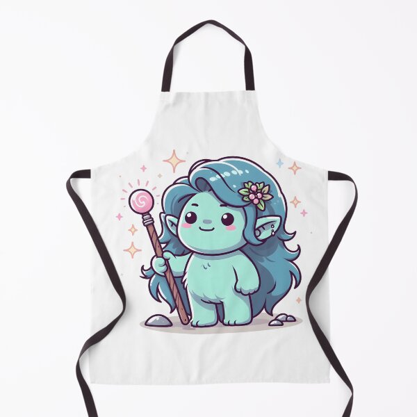 Item preview, Kawaii Enchanting Troll With Magic Wand designed and sold by CanvasCutie.