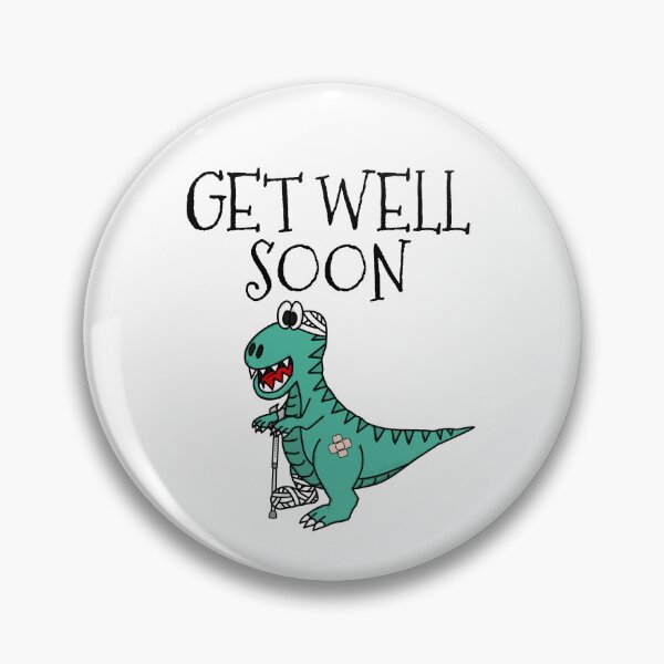 Item preview, Get Well Soon Dinosaur, T-Rex Hospital Funny designed and sold by doodlerob.