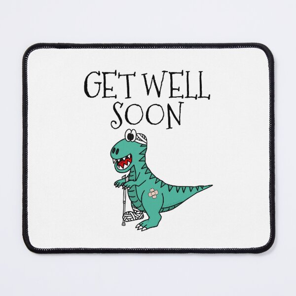 Item preview, Get Well Soon Dinosaur, T-Rex Hospital Funny designed and sold by doodlerob.