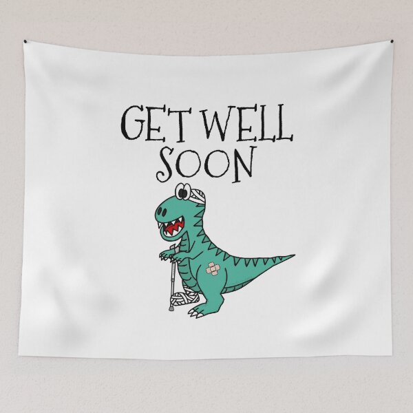 Item preview, Get Well Soon Dinosaur, T-Rex Hospital Funny designed and sold by doodlerob.