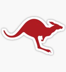 Red Kangaroo Sticker