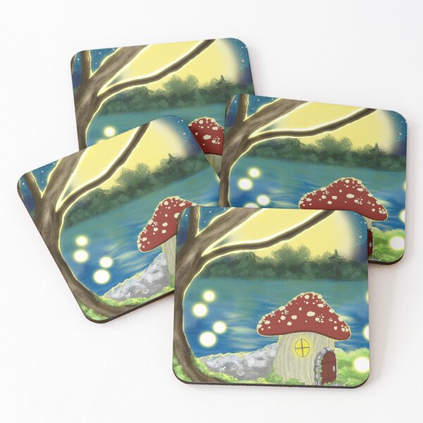Item preview, Fairy Mushroom Lakehouse designed and sold by LovingSolArt.