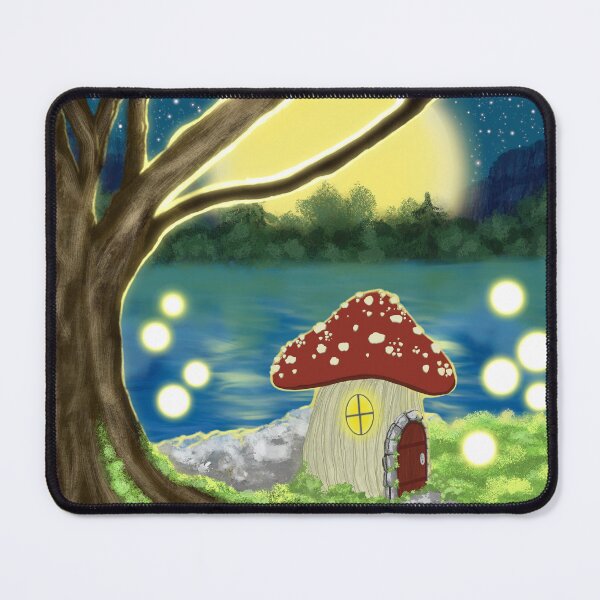 Item preview, Fairy Mushroom Lakehouse designed and sold by LovingSolArt.