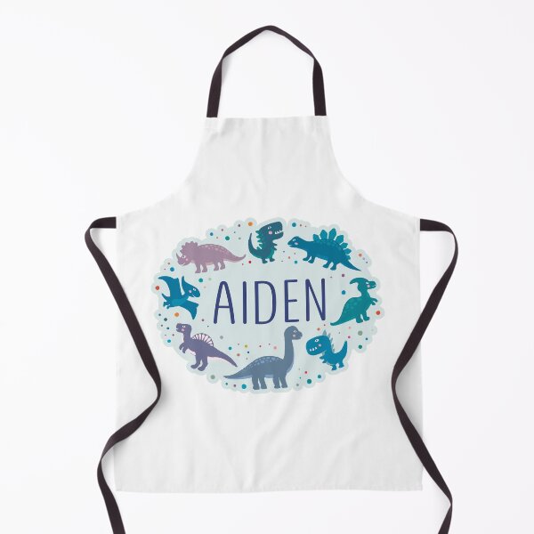 Item preview, Aiden name surrounded by dinosaurs designed and sold by 0ut0fSpace.