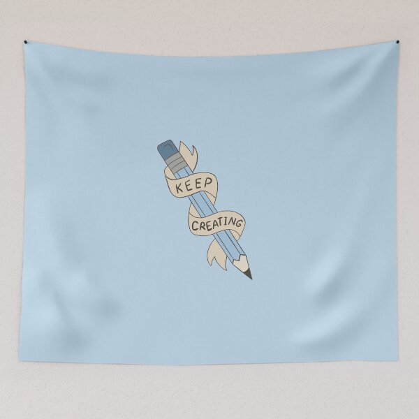 Item preview, Blue Keep Creating Pencil designed and sold by SydneySells.