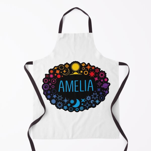 Item preview, Amelia name surrounded by colorful stars designed and sold by 0ut0fSpace.